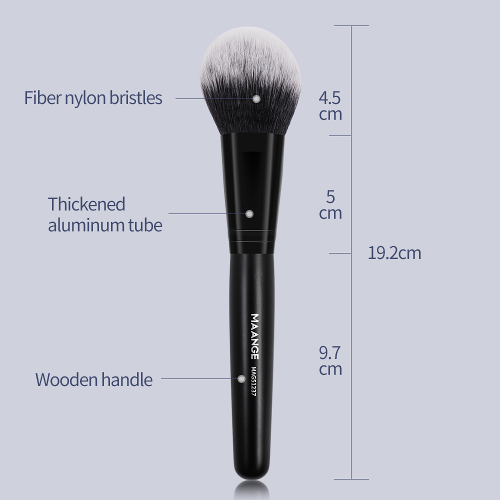 Buy Amazon Hot Sale Maange Face Brush Black Vegan Nylon Hair Wooden