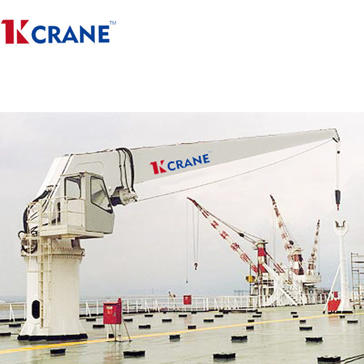 Ship Folding Jib Deck Crane For Lifting Cargo From Sea 5t 10t 15t 20t