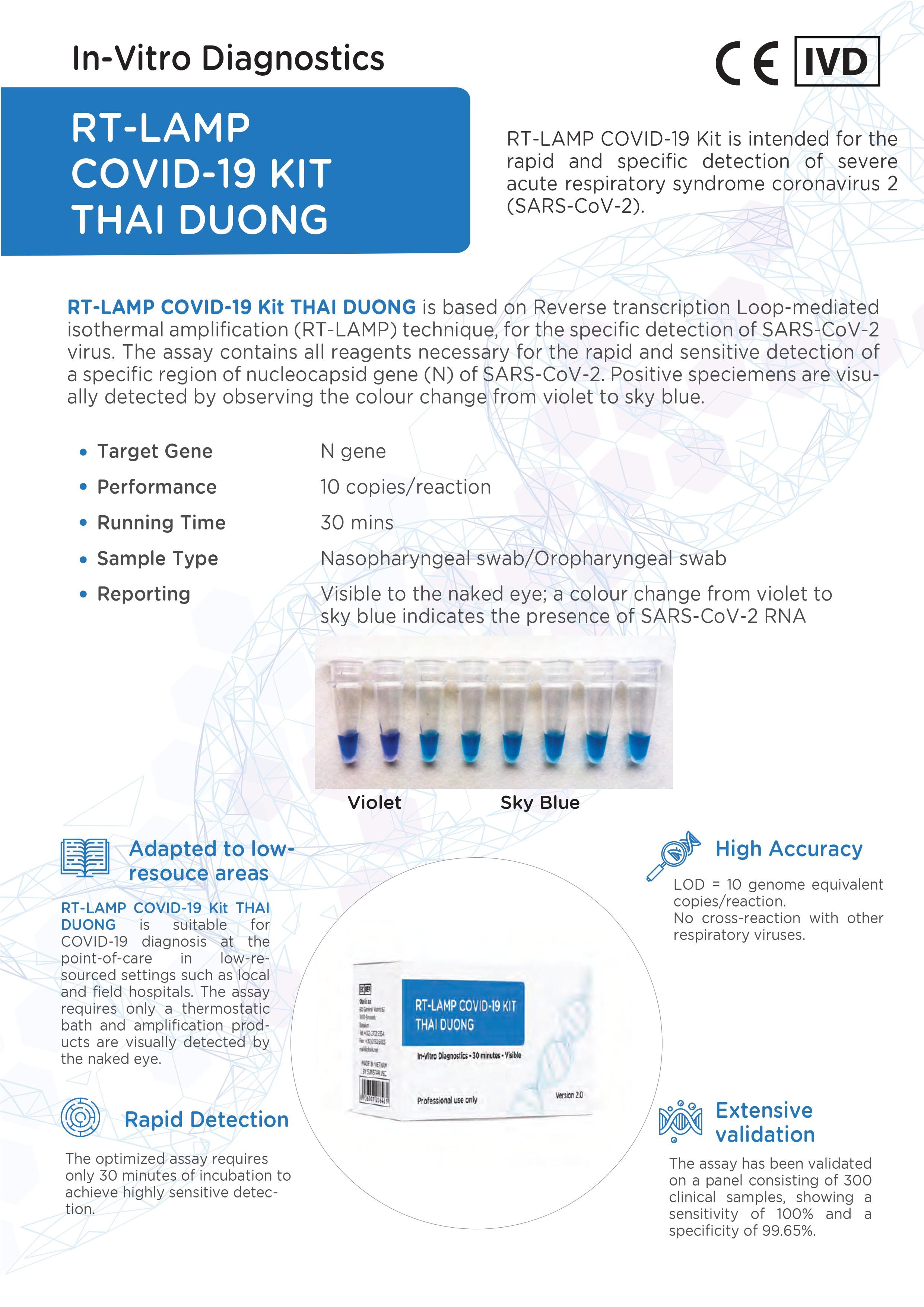 Buy Rtlamp Covid19 Test Kit Thai Duong From Vietnam from Sunstar Joint Stock Company, Vietnam