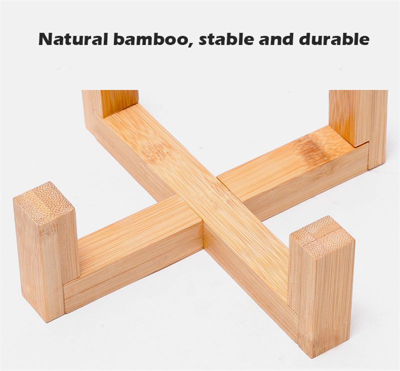 Buy Cartoon Ceramic Pet Bowl Bamboo And Wooden Frame Supporting Cat