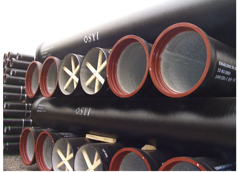 Buy Black Bitumen Coated 500mm K9 C40 6 Meter Long Di Pipe Factory