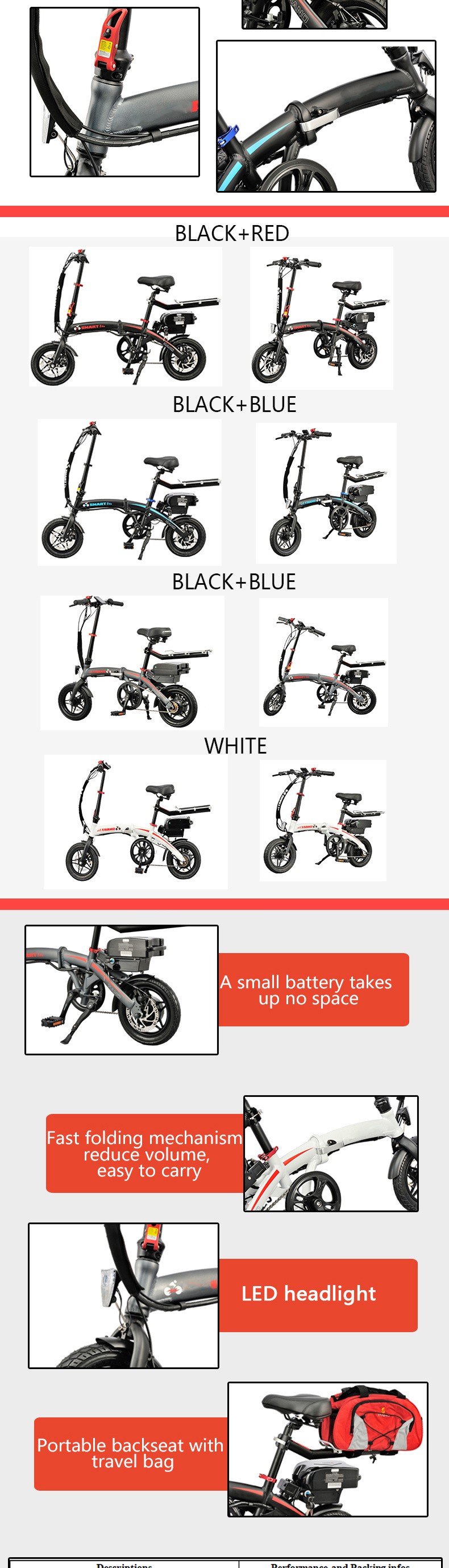 Buy 12inch Mini Bike 250w Connect Foldable Electric Moped Sepeda Listrik Aluminum Wheel E Bike 6975