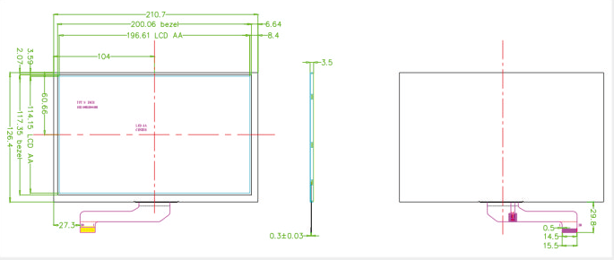 Buy Inch Oclock Mipi Rgb Tft Lcd Display Lcd Module From Shenzhen Huayuan Display