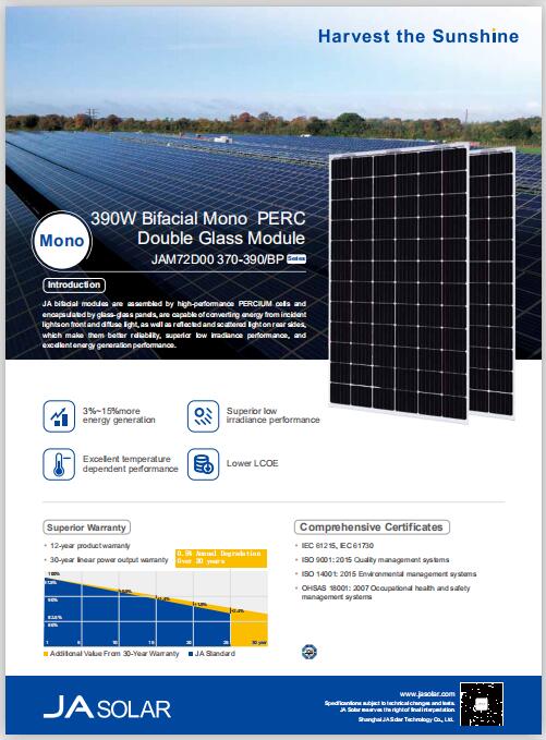 Buy Harvest The Sunshine Solar Mount Panel 72cells 5bb Mono Hight Effciency Perc Double Glass 5621