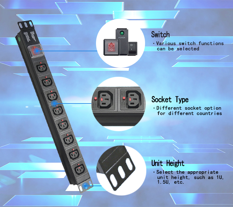 Buy Iec 19 Inch Power Distribution Unit For Network Cabinet Or Server ...