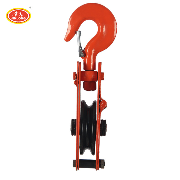 Buy Open Type Single Sheave Snatch Block Cable Wire Rope Hook Pulley