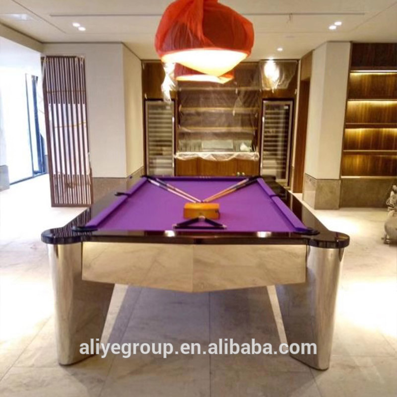 Buy Silk / Gold Color And Billiards Pool Table /snooker Table Suitable