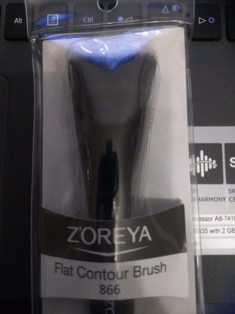 Buy Single Makeup Foundation Brush Zoreya Black Cosmetic Flat Contour
