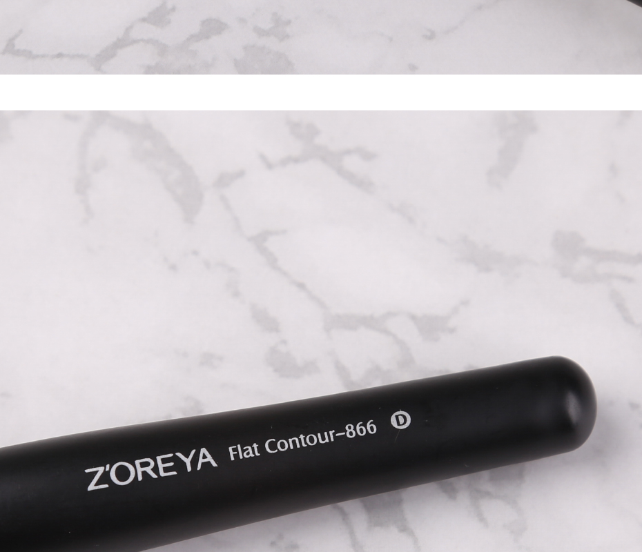Buy Single Makeup Foundation Brush Zoreya Black Cosmetic Flat Contour