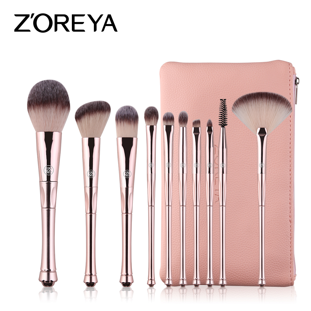 Buy Single Makeup Foundation Brush Zoreya Black Cosmetic Flat Contour