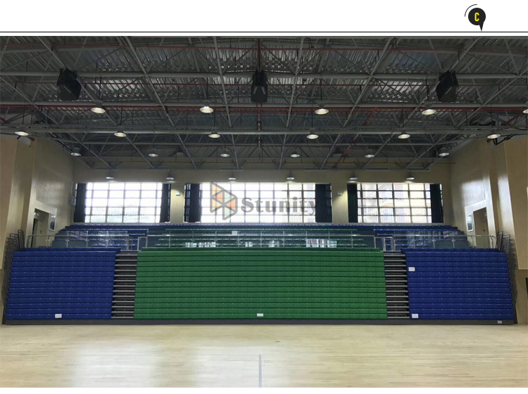 Buy Stunity High School Gym Bleachers With Stadium Seats For Indoor