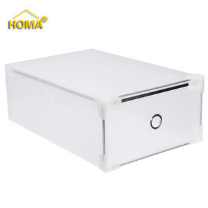 clear plastic shoe boxes