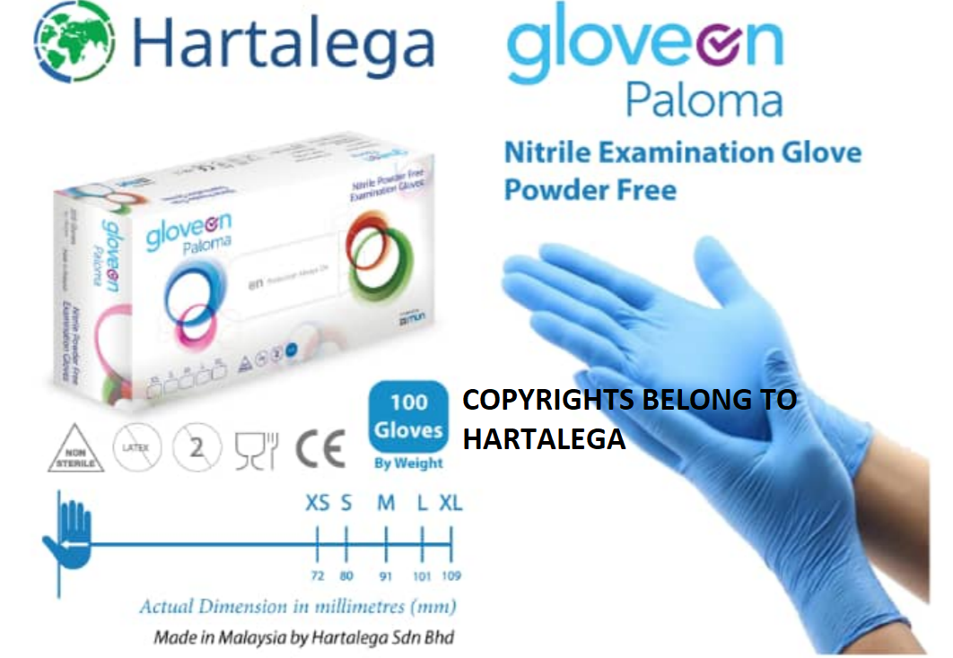 Import Hartalega Paloma (nitrile Gloves) Preorder 10m X 12 Months