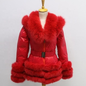 padded fur coat womens