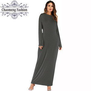 9099 New Design Cotton Long Dress Inner Wear Fashion Good Quality