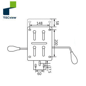 tilted mechanism swivel