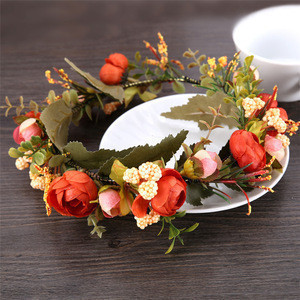 flower garland hair accessories
