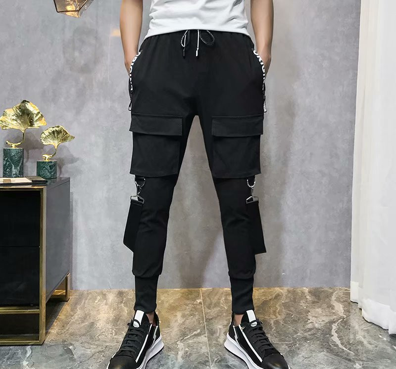 Import Ready To Ship Low Moq Hot Sale High Street Fashion Mens Black Nylon Cargo Pants From China Find Fob Prices Tradewheel Com