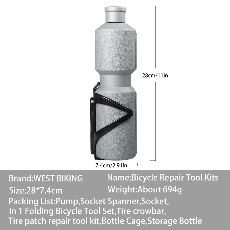 water bottle cage tool storage