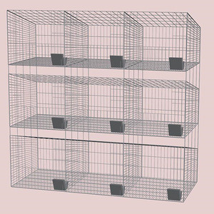 commercial rabbit cages