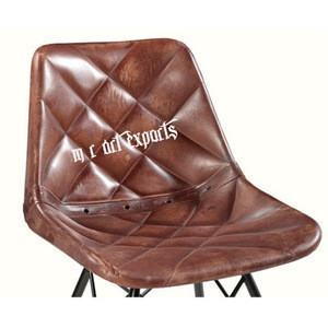 Industrial And Vintage Giron Iron Dark Brown Leather Dining Chair Upholstery Chair Industrial And Vintage Giron Iron Dark Brown Leather Dining Chair Upholstery Chair Suppliers Manufacturers Tradewheel