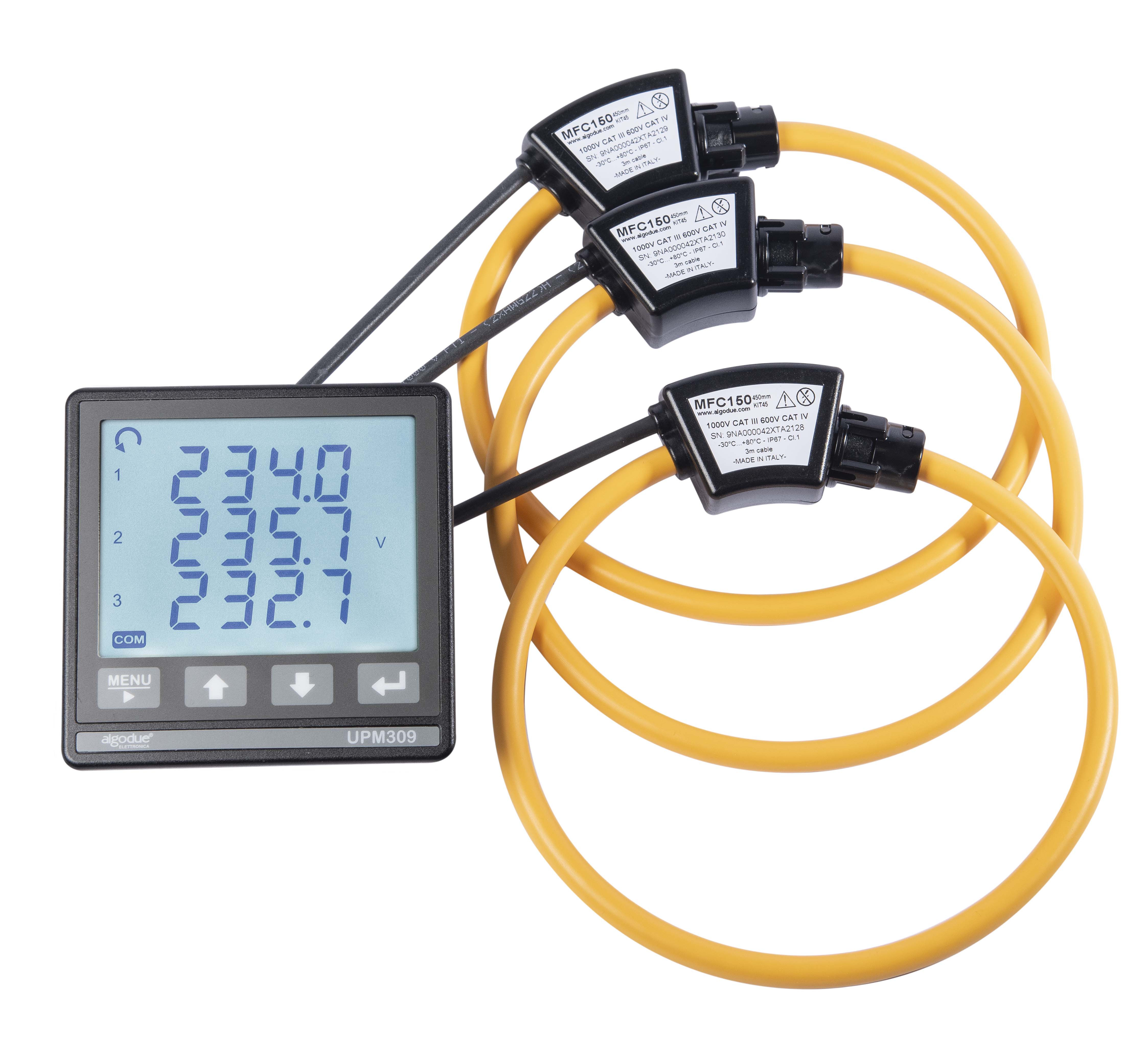 Import Threephase Energy Meter Modbus 96x96 3pcs Flexible Ct Rogowski