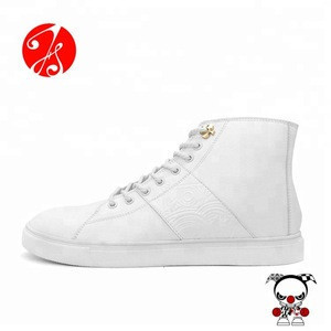 white high neck sneakers