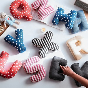Letter Shaped Pillow For Wall Decor Alphabet Tradewheel