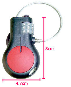 retractable cable bike lock