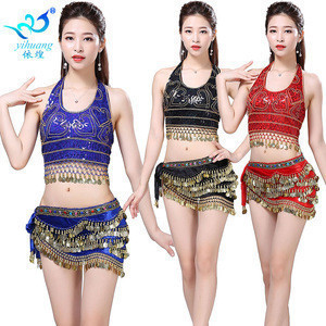 belly dance sequin bra