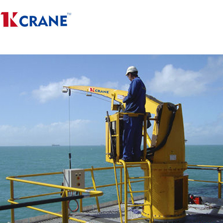 Ship Folding Jib Deck Crane For Lifting Cargo From Sea 5t 10t 15t 20t