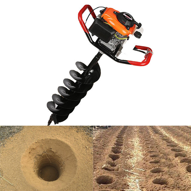 High Performance 85cc Petrol Earth Auger 3hp Post Hole Borer Ground