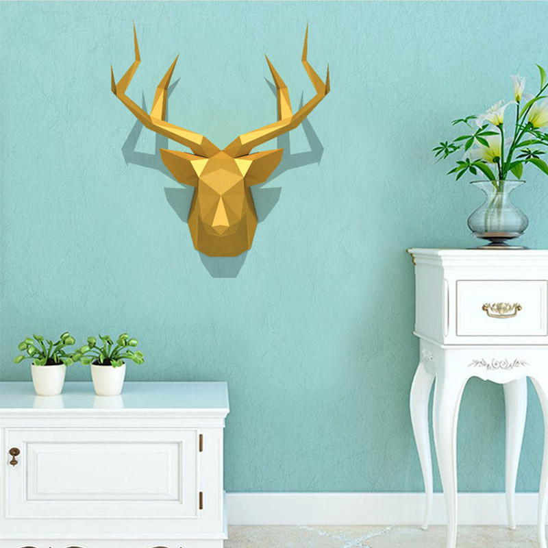 Wall Art Decor 3d Pear David S Deer Head Animal Home Decor Living Room Decor Diy Paper Craft Model Party Gift Wall Art Decor 3d Pear David S Deer Head Animal Home Decor