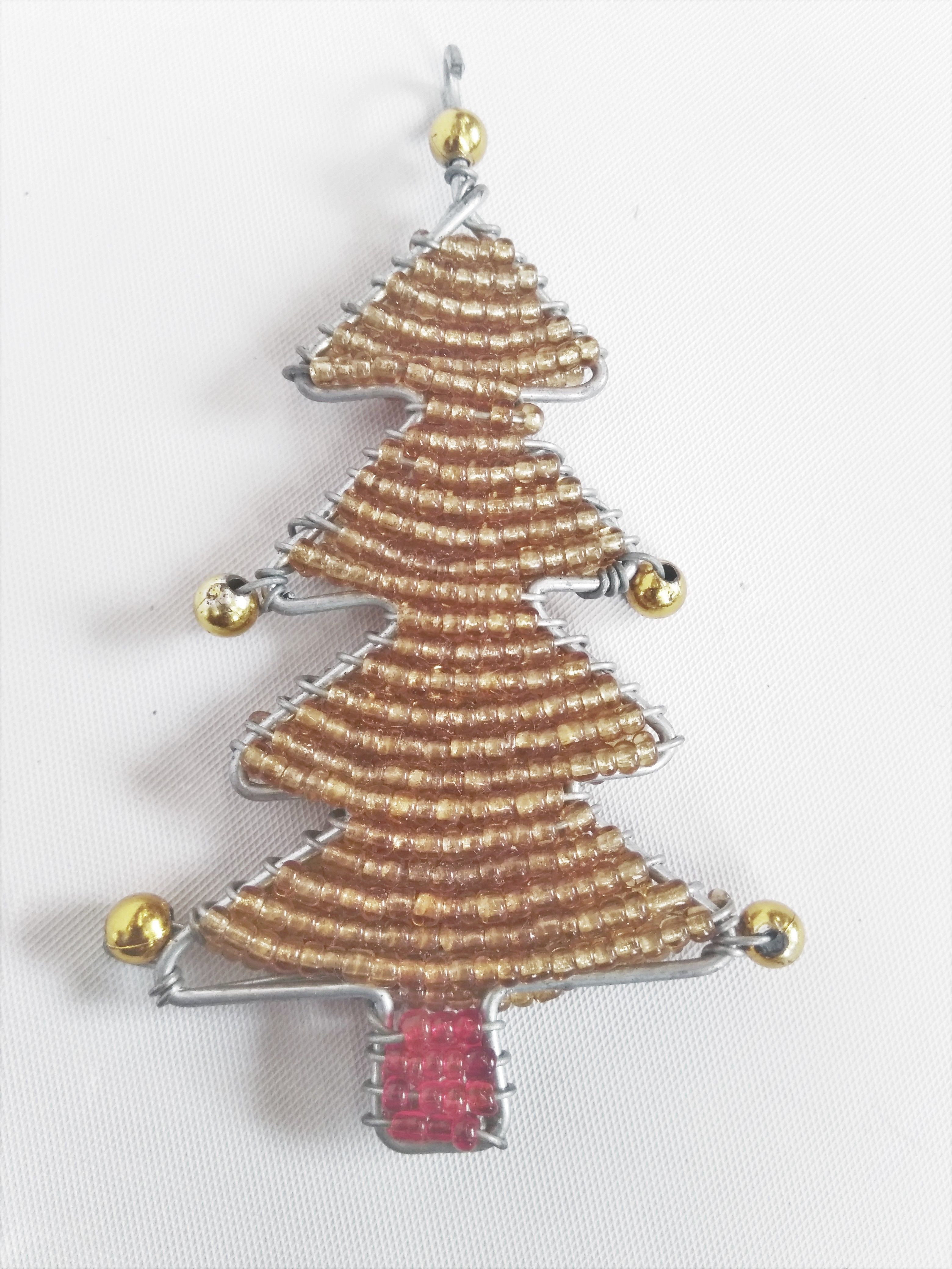 wire and bead christmas ornaments