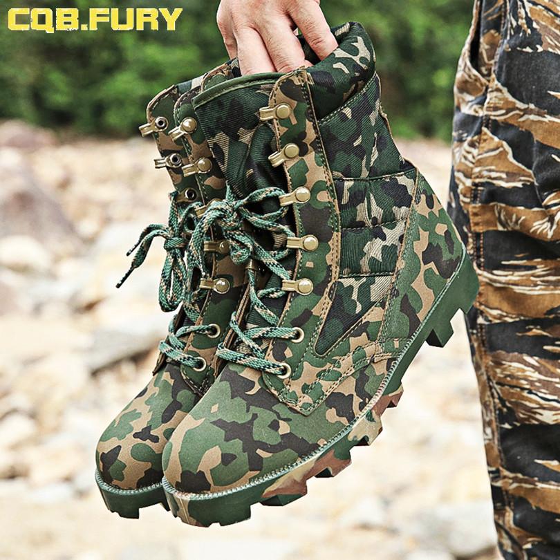 camouflage waterproof boots