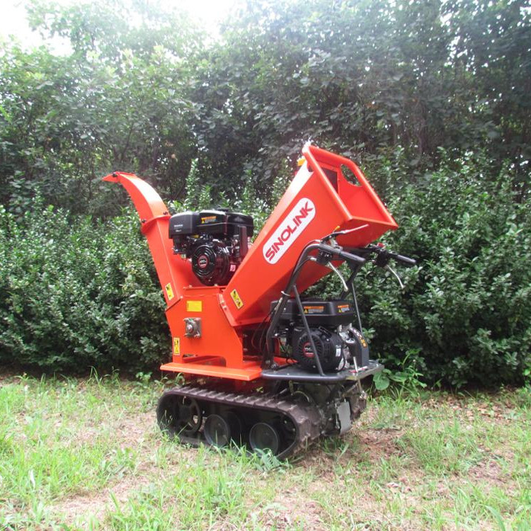 13.5hp B&s Hand Push Tracked Wood Chipper Farm Tractor Pto Driven Wood