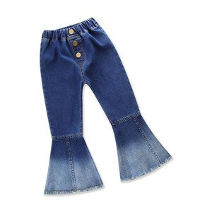 baby girl denim bell bottoms