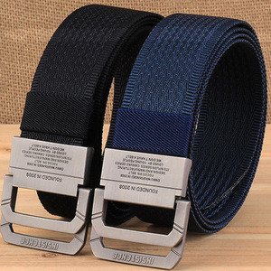 Men Nylon Canvas Breathable Military Tactical Waist Belt With Buckle