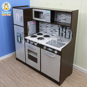 Plk511 Large Espresso Toy Kitchen Sets For Boy Eco Friendly Wooden Kitchen Set Toy For Wholesale From China Tradewheel Com