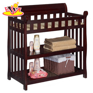 wooden baby changing table