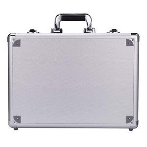 small silver briefcase