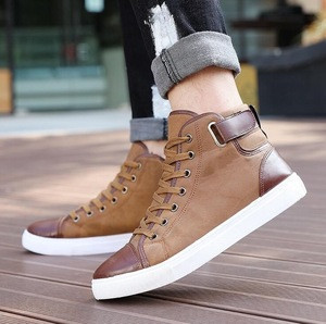Stock Fashion High Neck Shoes For Men 