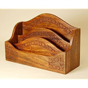 Wooden Letter Holder Pen Stand Shelf Desk Organizer Office Supply Stationery Wooden Letter Rack Wooden Letter Holder Pen Stand Shelf Desk Organizer Office