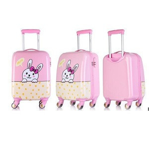 pink travel luggage