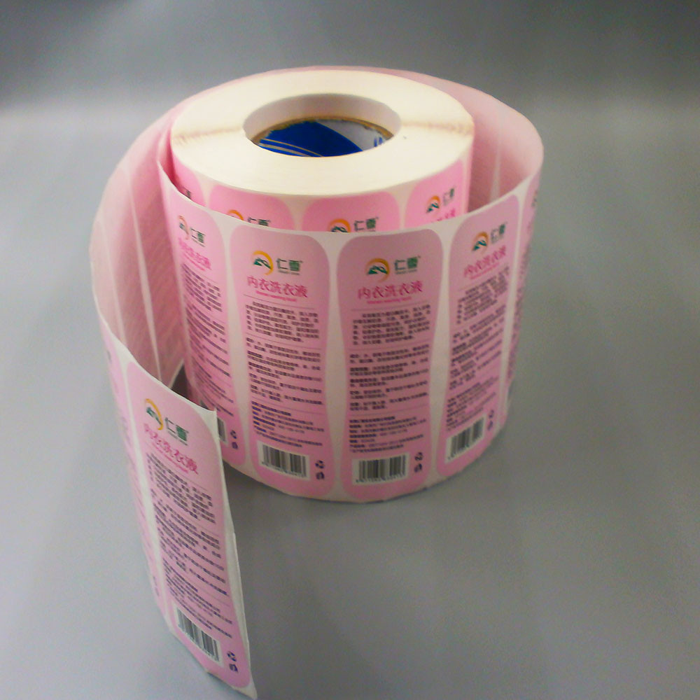 custom printed waterproof label sticker roll custom