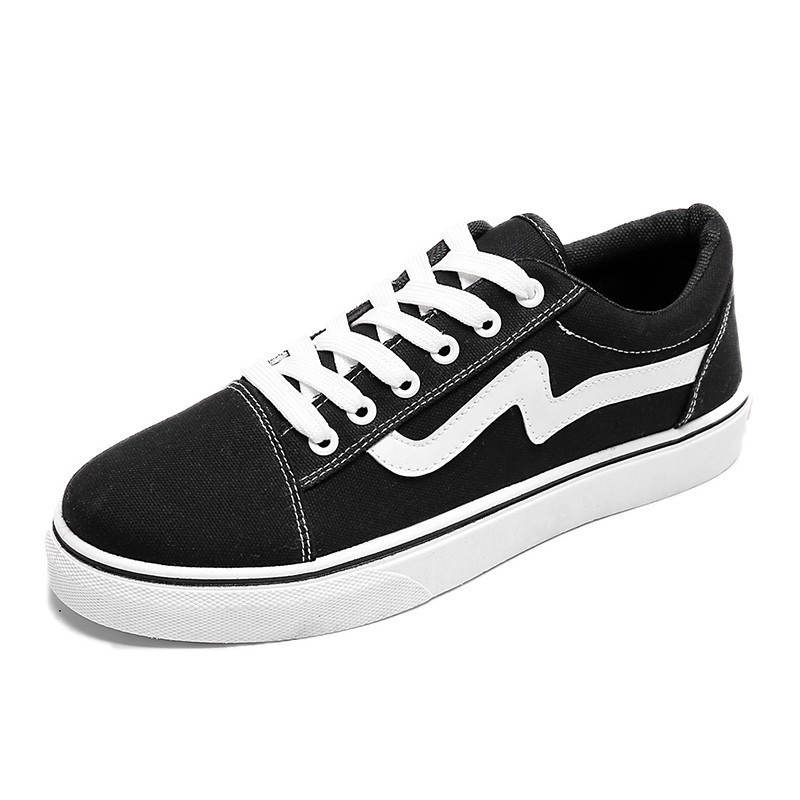 striped canvas shoes