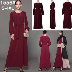 1556 Plain Color Simple Design Islamic Long Sleeve 1556 Plain