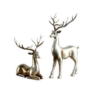 resin reindeer statue