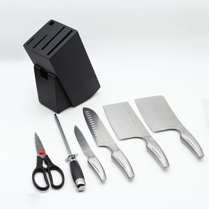 Professional Kitchen Tool Multi Purpose 7pcs Stainless Steel Knife Set With Knife Block Professional Kitchen Tool Multi Purpose 7pcs Stainless Steel Knife Set With Knife Block Suppliers Manufacturers Tradewheel