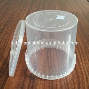 clear plastic pails with lids